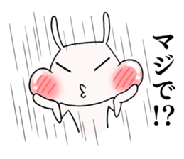 punpun rabbit sticker #13067888