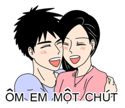 Sparkle Husband and wife sticker #13067902