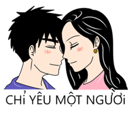 Sparkle Husband and wife sticker #13067920