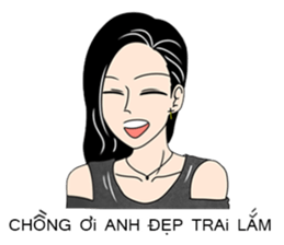 Sparkle Husband and wife sticker #13067925