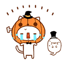 The cat which is Halloween sticker #13068028