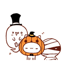 The cat which is Halloween sticker #13068033