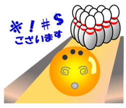 feelings of bowling ball sticker #13068392