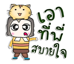 Mr. Mikio . Love cat . sticker #13068402