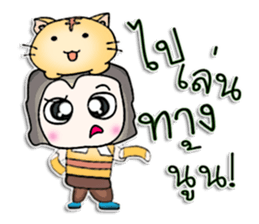 Mr. Mikio . Love cat . sticker #13068407