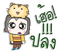 Mr. Mikio . Love cat . sticker #13068418