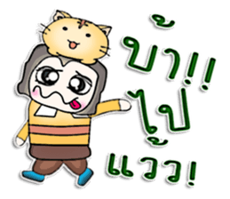 Mr. Mikio . Love cat . sticker #13068425