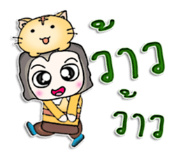 Mr. Mikio . Love cat . sticker #13068431