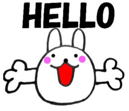 Rabbit sometimes honorific2 sticker #13068602