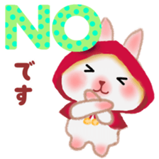 Little Red Riding Hood Rabbit 2 sticker #13068644