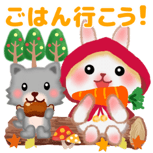 Little Red Riding Hood Rabbit 2 sticker #13068656