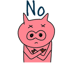 Spanish and Japanese pig sticker #13069276