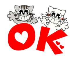 The balloon cat which moves sticker #13069384