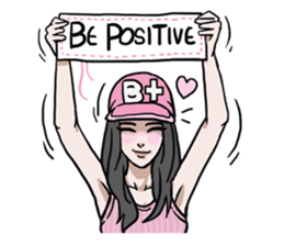 AsB - 128 B+G / Be Positive Girls! sticker #13069686