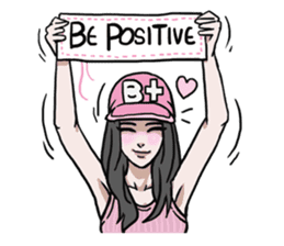 AsB - 128 B+G / Be Positive Girls! sticker #13069686