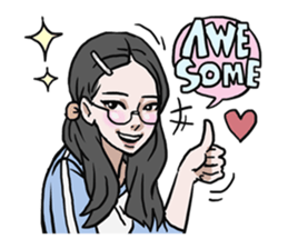 AsB - 128 B+G / Be Positive Girls! sticker #13069687