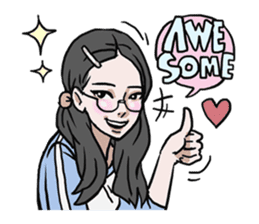 AsB - 128 B+G / Be Positive Girls! sticker #13069687