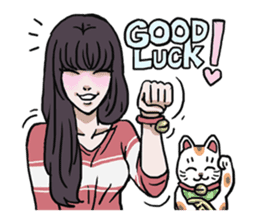 AsB - 128 B+G / Be Positive Girls! sticker #13069697