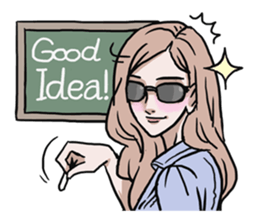 AsB - 128 B+G / Be Positive Girls! sticker #13069699