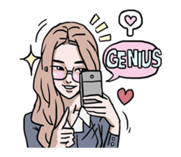 AsB - 128 B+G / Be Positive Girls! sticker #13069700