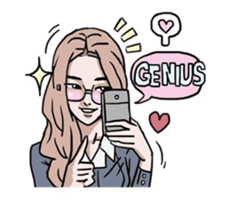 AsB - 128 B+G / Be Positive Girls! sticker #13069700