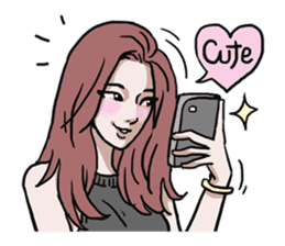 AsB - 128 B+G / Be Positive Girls! sticker #13069704