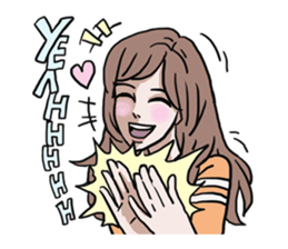 AsB - 128 B+G / Be Positive Girls! sticker #13069707