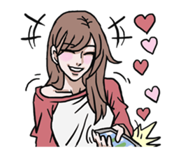 AsB - 128 B+G / Be Positive Girls! sticker #13069709