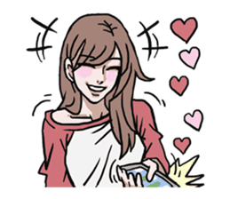 AsB - 128 B+G / Be Positive Girls! sticker #13069709