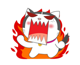 Cute Cat fat sticker #13069832