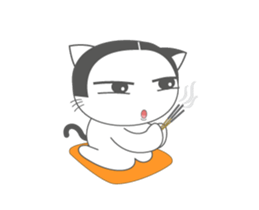 Cute Cat fat sticker #13069838