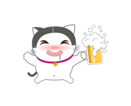 Cute Cat fat sticker #13069841