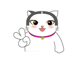 Cute Cat fat sticker #13069842