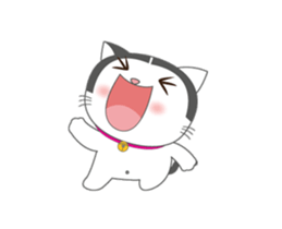 Cute Cat fat sticker #13069843