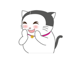 Cute Cat fat sticker #13069847