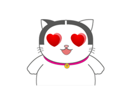 Cute Cat fat sticker #13069852