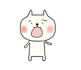 The cat which is sometimes encouraged sticker #13070146