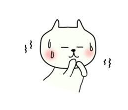 The cat which is sometimes encouraged sticker #13070149