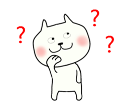 The cat which is sometimes encouraged sticker #13070153