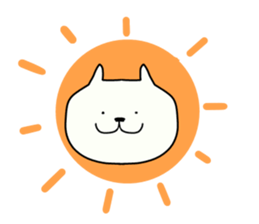 The cat which is sometimes encouraged sticker #13070154