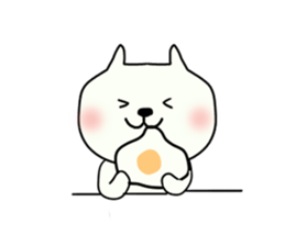 The cat which is sometimes encouraged sticker #13070156