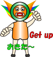 THE FLAME BUTTON MAN (1) sticker #13071567