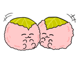 wagashi waiwai Sticker sticker #13071610