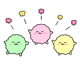 wagashi waiwai Sticker sticker #13071613