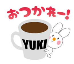 Daily life of a cute yuki. sticker #13072936