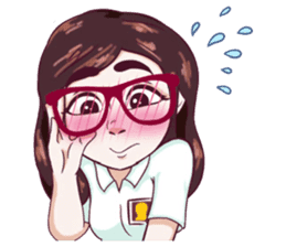 Sunny Shy Girl sticker #13073015