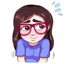 Sunny Shy Girl sticker #13073017