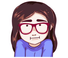 Sunny Shy Girl sticker #13073018