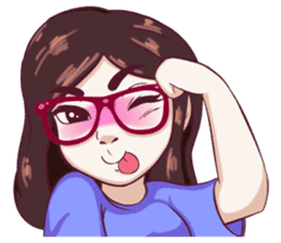 Sunny Shy Girl sticker #13073019