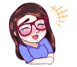 Sunny Shy Girl sticker #13073020